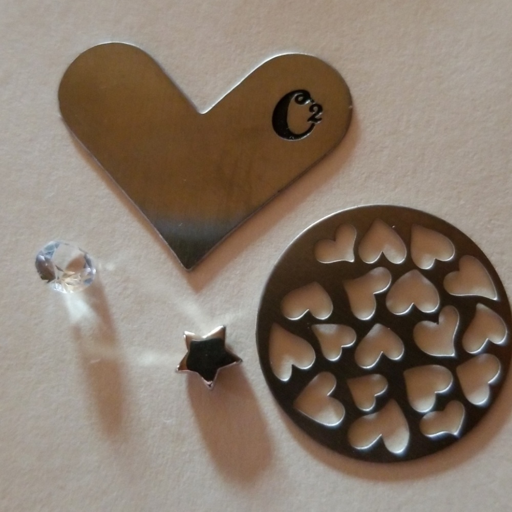 Origami Owl charms and plates